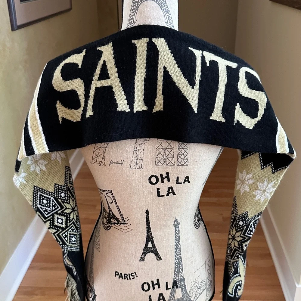 New Orleans Saints Knitted Scarf Winter Neck Scarf